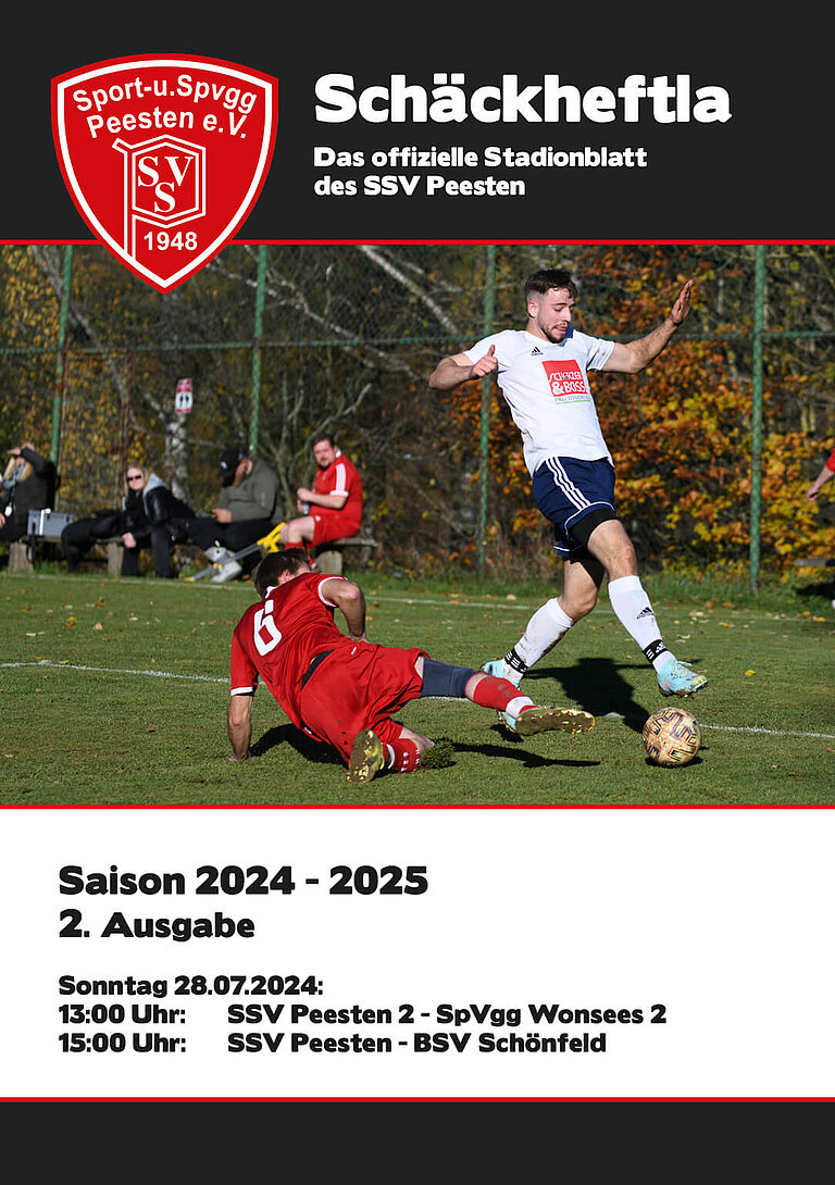 Ausgabe 2 - 28.07.2024 - SSV Peesten - BSV Schönfeld