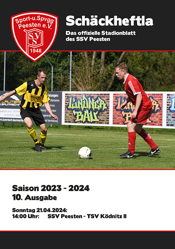 Ausgabe 10 - 21.04.2024 - SSV Peesten - TSV Ködnitz II